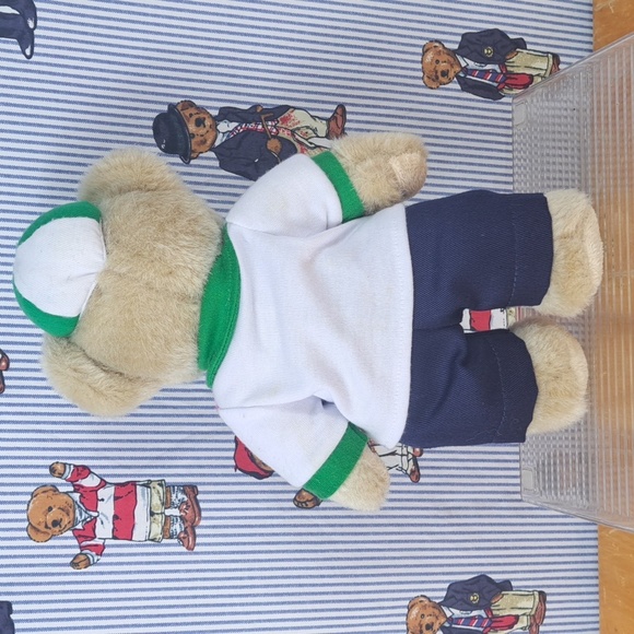 2016 Augusta Master's Golf 10' brown preppy golfing teddy bear - Picture 2 of 8